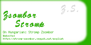 zsombor stromp business card